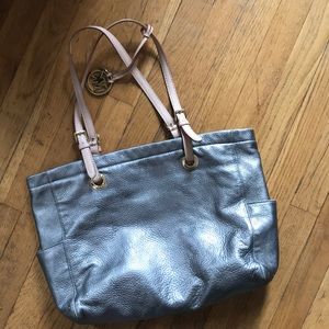 Michael Kors silver tote